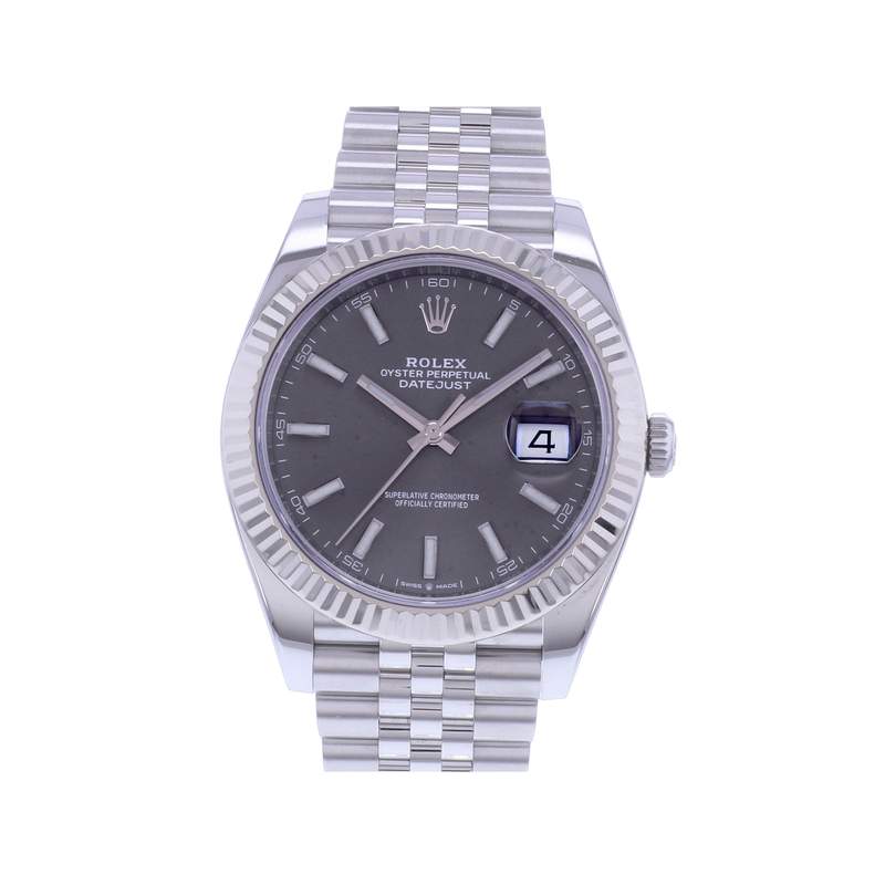 Montre d'occasion ROLEX DateJust 41 homme mouvement automatique certifié (cosc) bracelet acier - vue 1