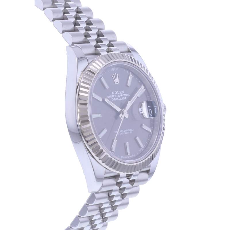 Montre d'occasion ROLEX DateJust 41 homme mouvement automatique certifié (cosc) bracelet acier - vue 2
