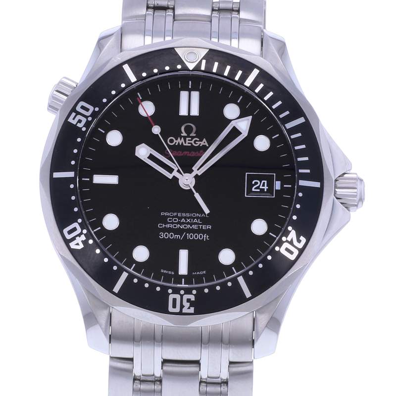Montre d'occasion OMEGA Seamaster Diver 300 M homme mouvement automatique certifié (cosc) bracelet acier - vue D1