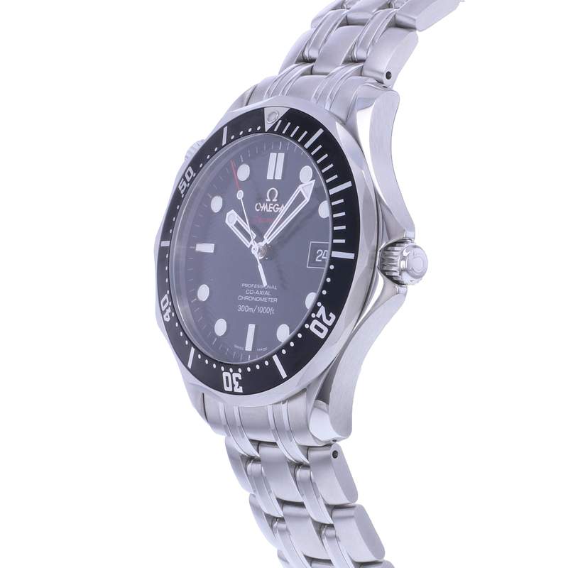 Montre d'occasion OMEGA Seamaster Diver 300 M homme mouvement automatique certifié (cosc) bracelet acier - vue D2