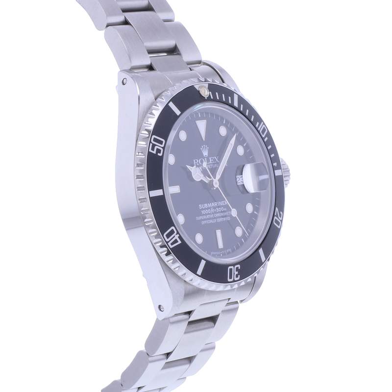 Montre d'occasion ROLEX Submariner Date homme mouvement automatique certifié (cosc) bracelet acier - vue 2