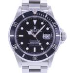 Montre d'occasion ROLEX Submariner Date homme mouvement automatique certifié (cosc) bracelet acier - vue D1