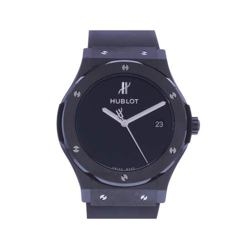 Montre d'occasion HUBLOT Classic Fusion 40ème Anniversaire homme automatique bracelet caoutchouc