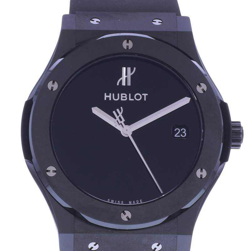 Montre d'occasion HUBLOT Classic Fusion 40ème Anniversaire homme automatique bracelet caoutchouc - vue D1