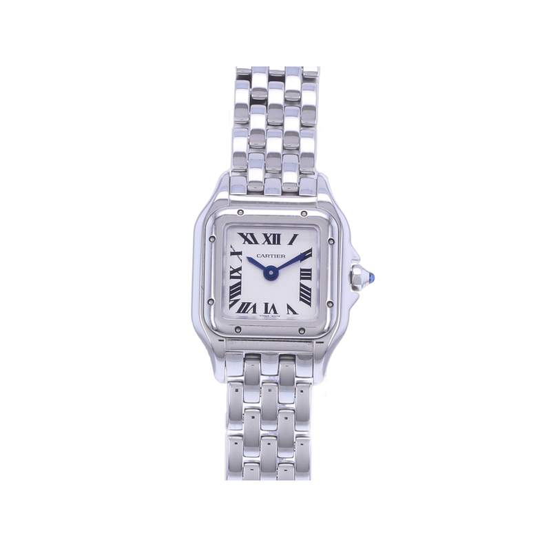 Montre d'occasion CARTIER Panthère mini femme quartz bracelet acier - vue 1