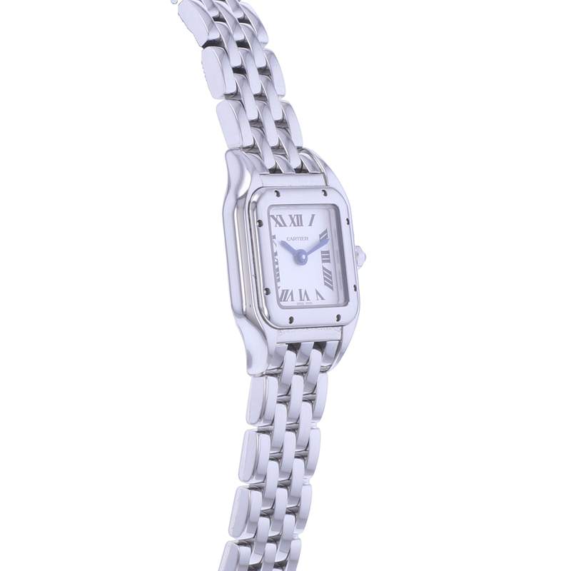 Montre d'occasion CARTIER Panthère mini femme quartz bracelet acier - vue 2