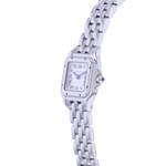 Montre d'occasion CARTIER Panthère mini femme quartz bracelet acier - vue D2