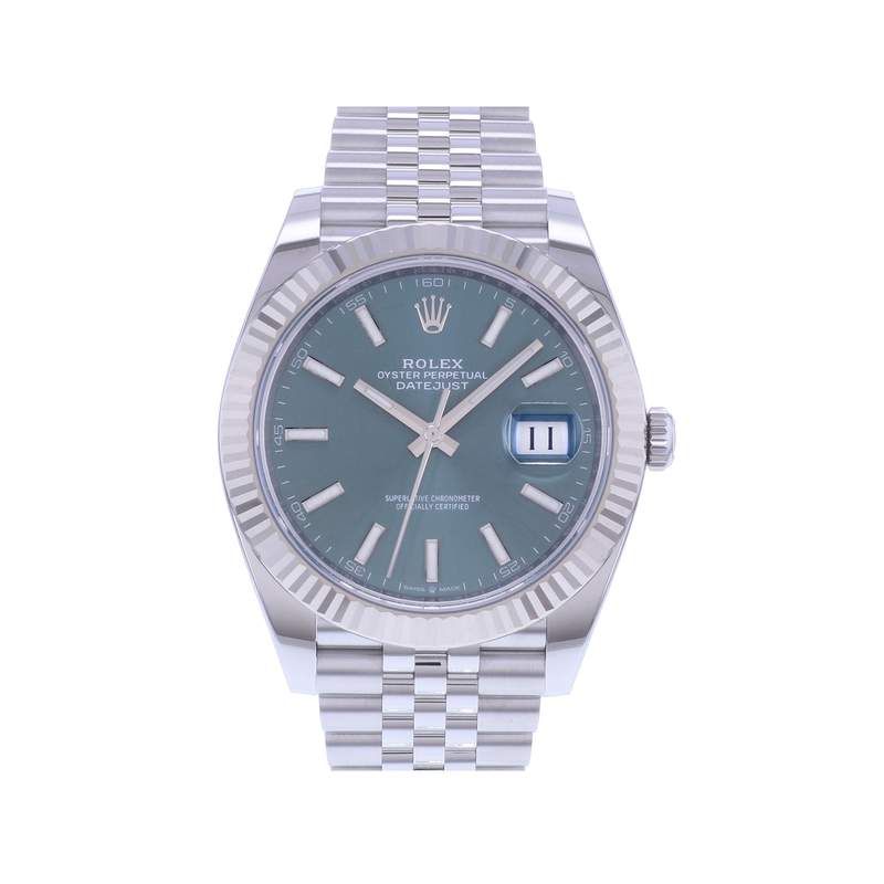 Montre d'occasion ROLEX DateJust 41 homme mouvement automatique certifié (cosc) bracelet acier - vue 1