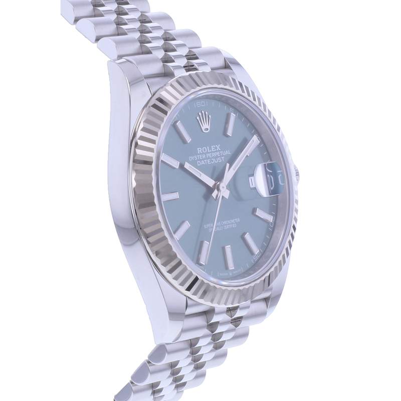 Montre d'occasion ROLEX DateJust 41 homme mouvement automatique certifié (cosc) bracelet acier - vue 2