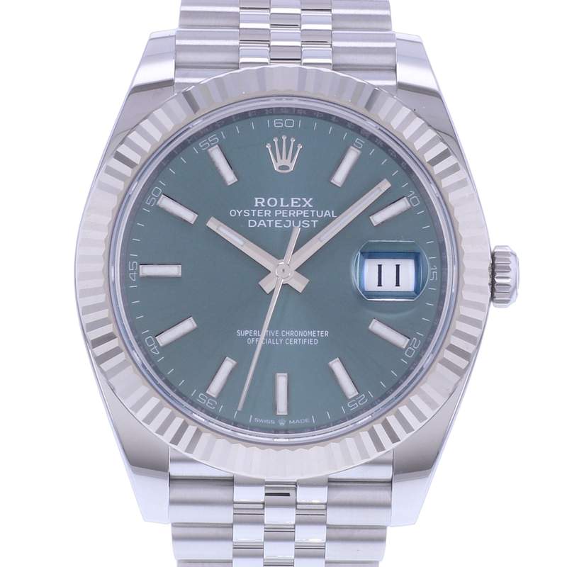 Montre d'occasion ROLEX DateJust 41 homme mouvement automatique certifié (cosc) bracelet acier - vue D1