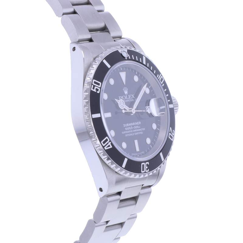 Montre d'occasion ROLEX Submariner Date homme mouvement automatique certifié (cosc) bracelet acier - vue 2
