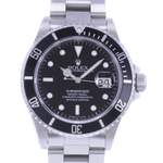 Montre d'occasion ROLEX Submariner Date homme mouvement automatique certifié (cosc) bracelet acier - vue D1
