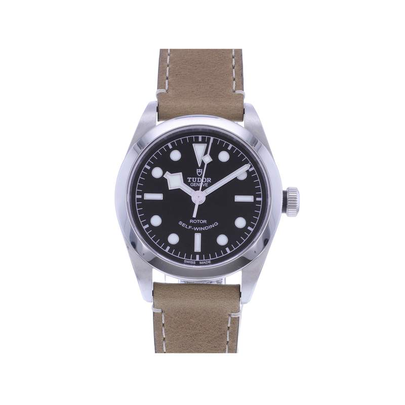 Montre d'occasion TUDOR Black Bay 36 homme automatique bracelet cuir d'origine - vue 1