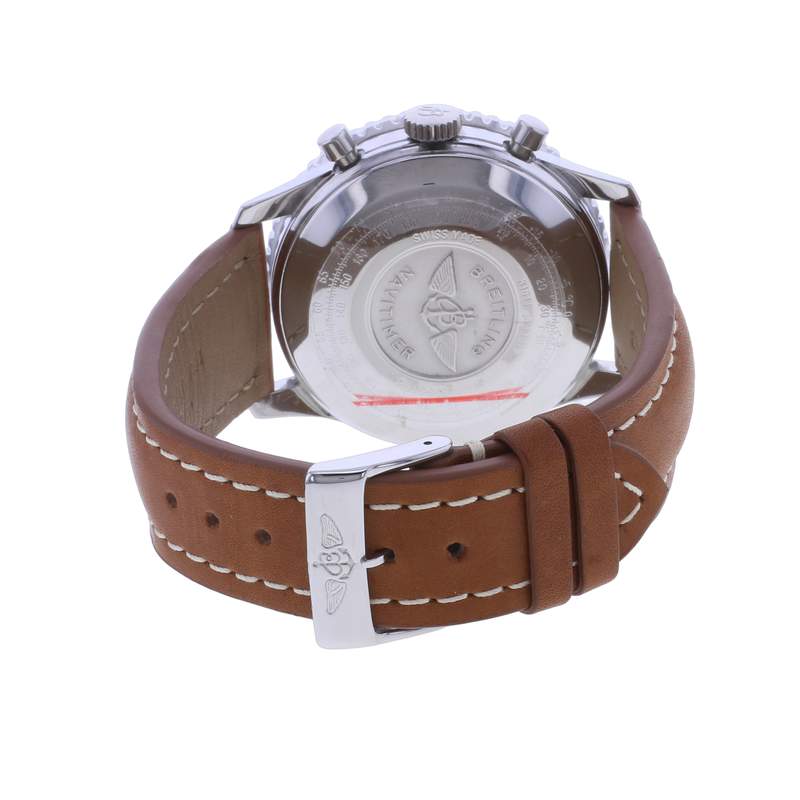 Montre d'occasion BREITLING Old Navitimer homme automatique bracelet cuir cresus - vue 3