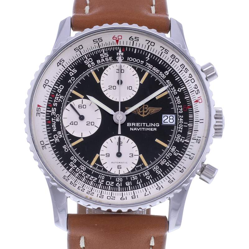Montre d'occasion BREITLING Old Navitimer homme automatique bracelet cuir cresus - vue D1