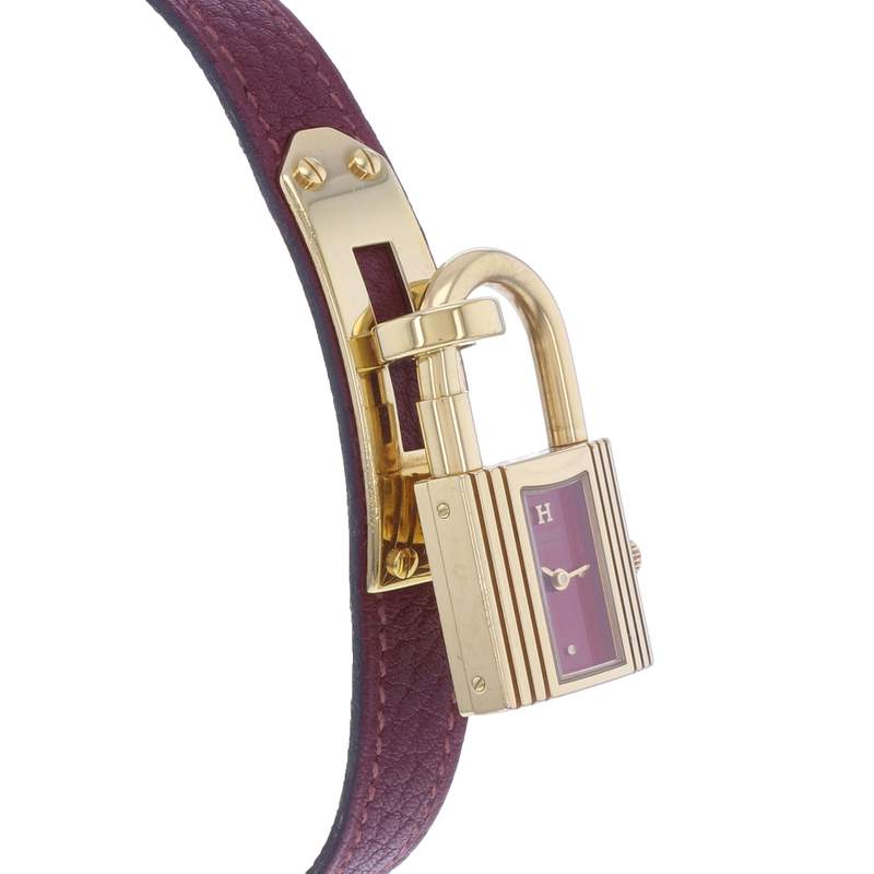 Montre d'occasion HERMES Kelly femme quartz bracelet cuir d'origine - vue 2
