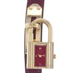 Montre d'occasion HERMES Kelly femme quartz bracelet cuir d'origine - vue D1