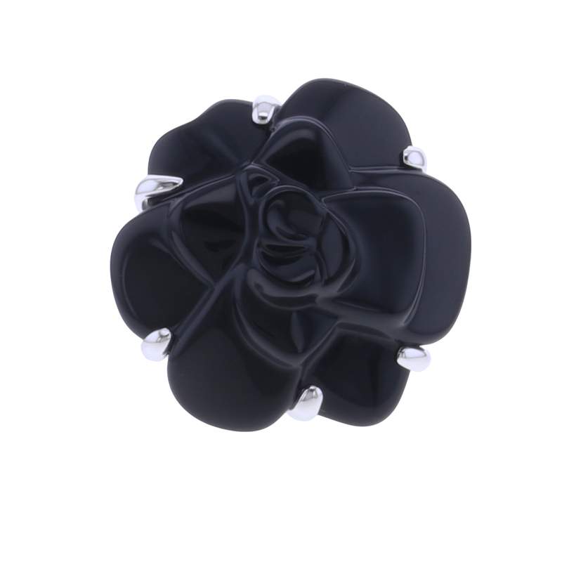 Bague d'occasion CHANEL Camélia femme or blanc 750/1000 - vue 2