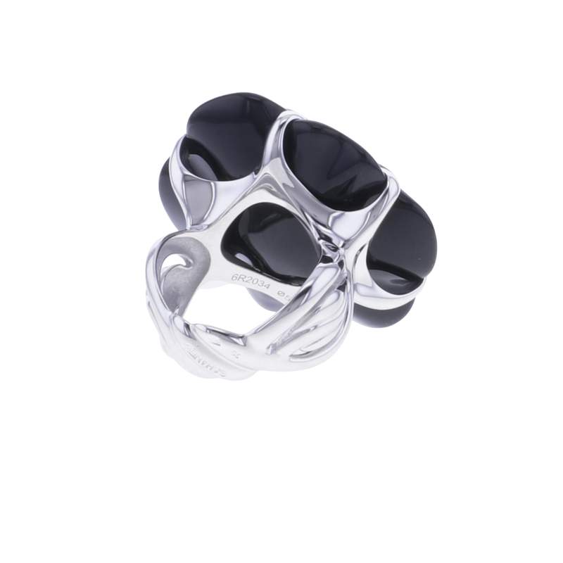 Bague d'occasion CHANEL Camélia femme or blanc 750/1000 - vue 3