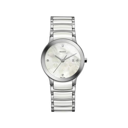 Rado dame centrix ceramique blanche