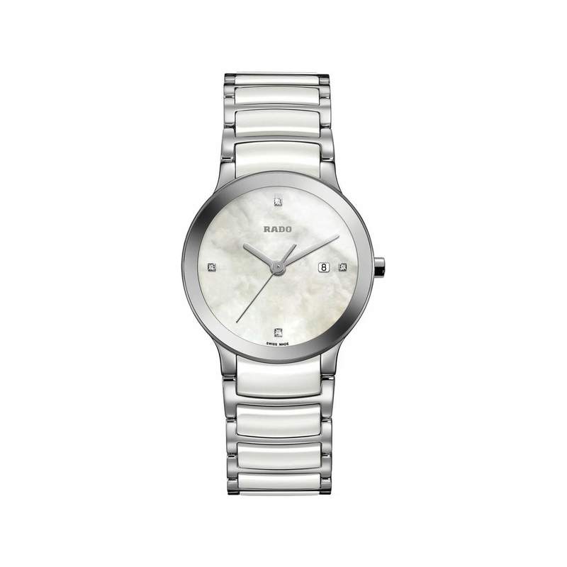 Rado dame centrix ceramique blanche - vue 1