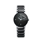 Montre Rado Centrix femme acier noir bracelet céramique noir acier - vue 1