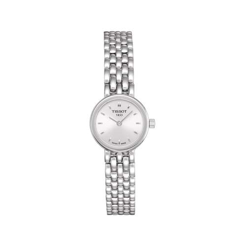 Montre TISSOT T-LADY LOVELY ROUND femme cadran gris bracelet acier inoxydable