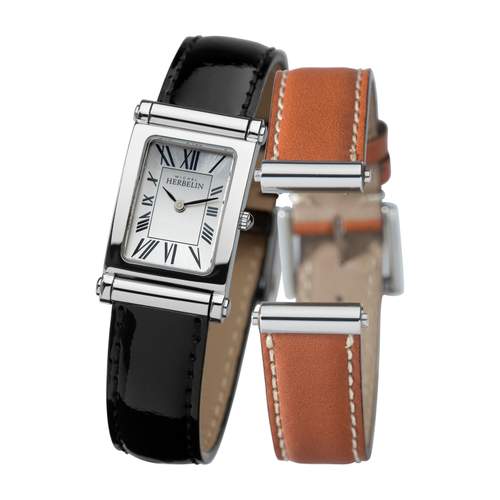 Herbelin ladies stainless steel watch set