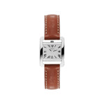 Montre Herbelin acier cuir marron - vue 1