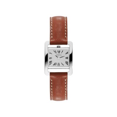 Montre Herbelin acier cuir marron