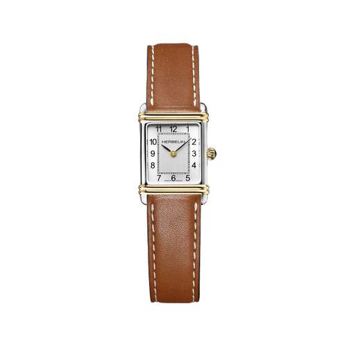 Montre Herbelin femme acier cuir marron