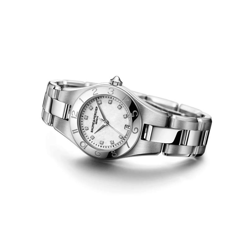 Montre Baume & Mercier Linéa femme acier - vue D2