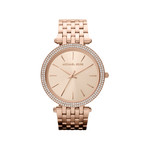 Montre Michael Kors femme acier doré rose - vue 1