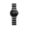 Montre Rado Centrix femme acier bracelet acier céramique noire - vue V1