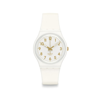 Montre Swatch femme silicone blanc