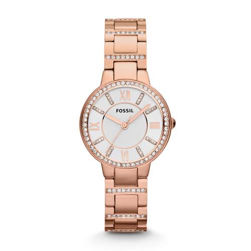 Montre Fossil femme acier doré rose