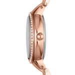 Montre Fossil femme acier doré rose - vue 3