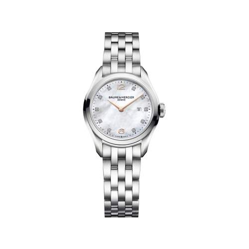 Montre Baume et Mercier Clifton femme acier