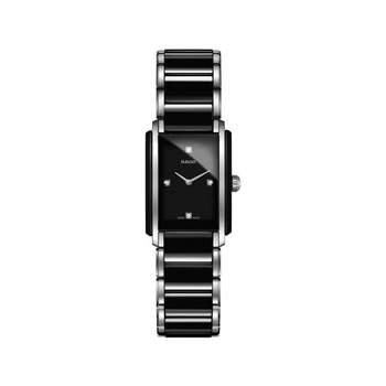 Montre Rado Intégral femme acier bracelet acier et céramique noir