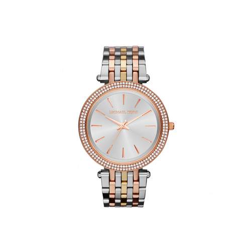 Michael Kors women's two-tone watch, bezel set