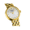 Montre TISSOT T-CLASSIC LOVELY femme cadran blanc bracelet PVD doré - vue VD1