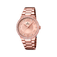 Montre Festina femme acier doré rose