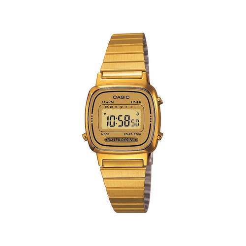 Montre Casio femme acier doré