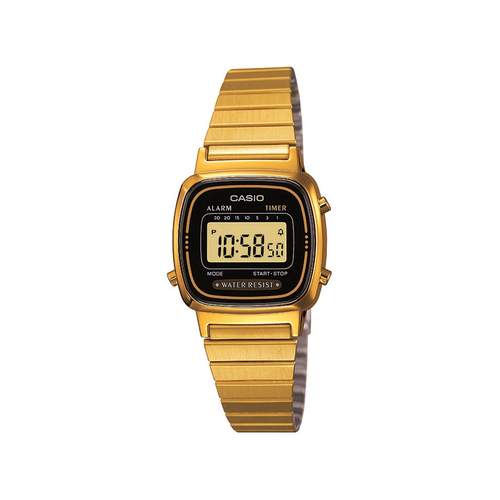 Montre Casio femme acier doré