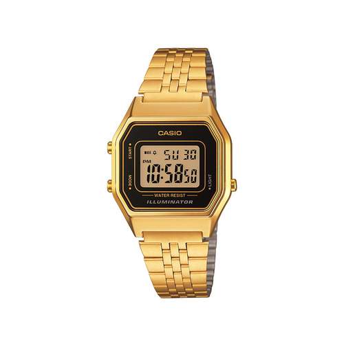 Montre Casio femme acier doré