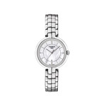 Montre TISSOT FLAMINGO femme cadran nacré blanc bracelet acier - vue 1