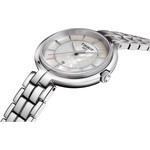 Montre TISSOT FLAMINGO femme cadran nacré blanc bracelet acier - vue 3