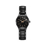 Montre Rado True femme céramique noire - vue 1