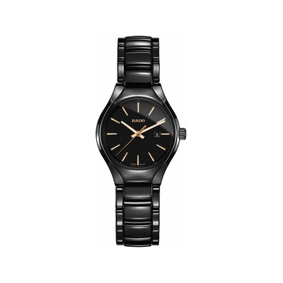 Montre Rado True femme céramique noire - vue 1