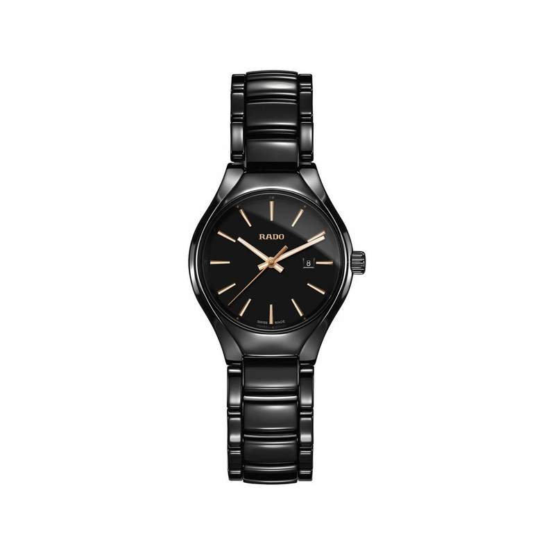 Montre Rado True femme céramique noire - vue 1